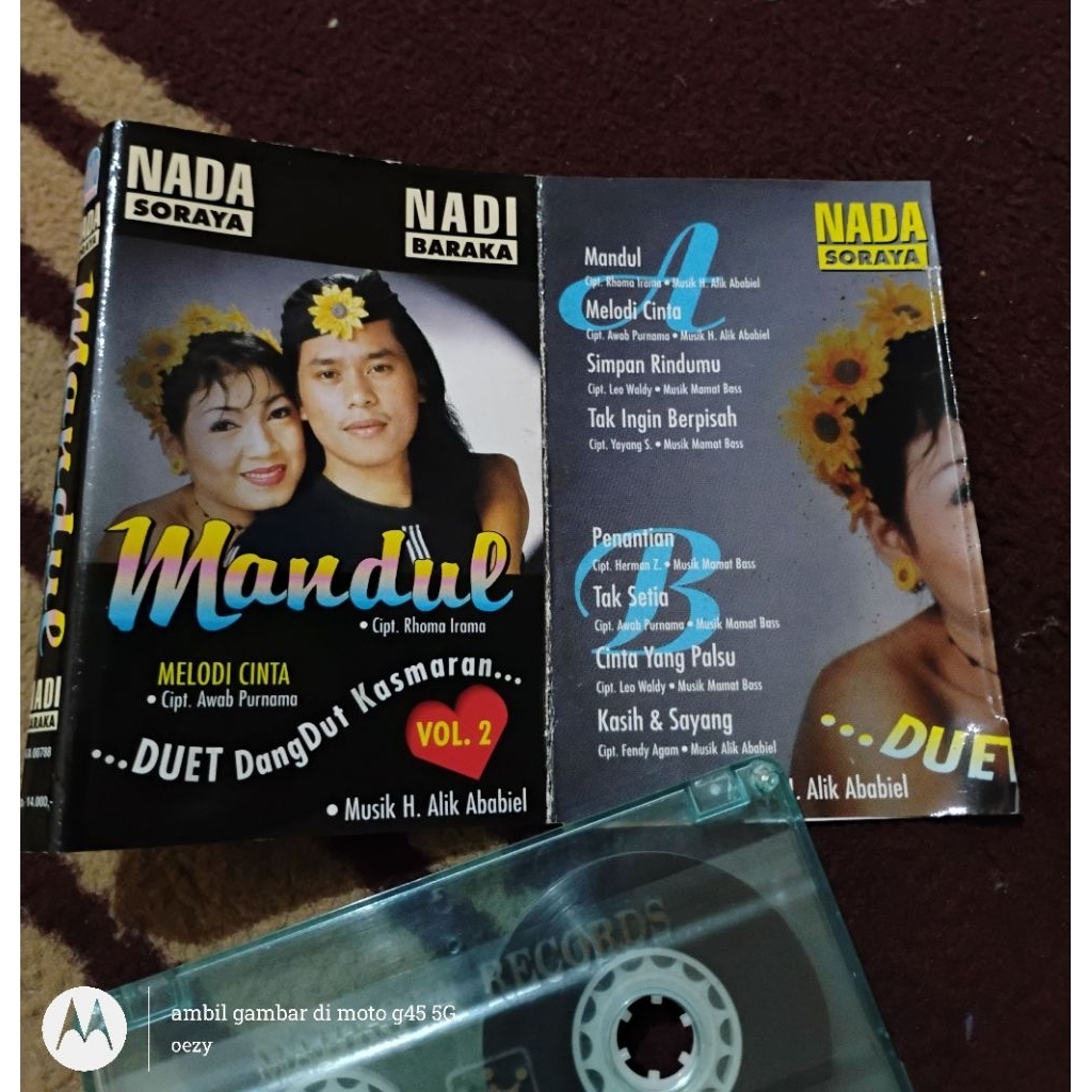 Kaset pita Nada Soraya & Nadi Baraka - duet dangdut kasmaran