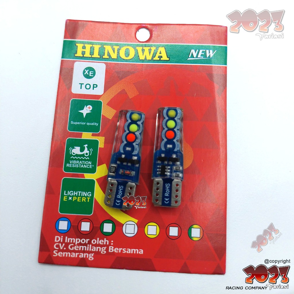 Lampu LED  T10 Speedometer Senja Kota Sein RGB