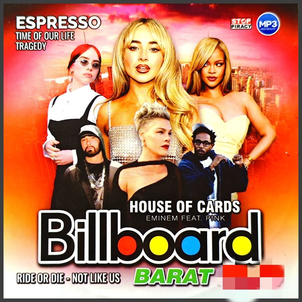 Kaset MP3 Audio 112 Lagu Barat Billboard Campuran Album Edisi Pilihan Terbaru