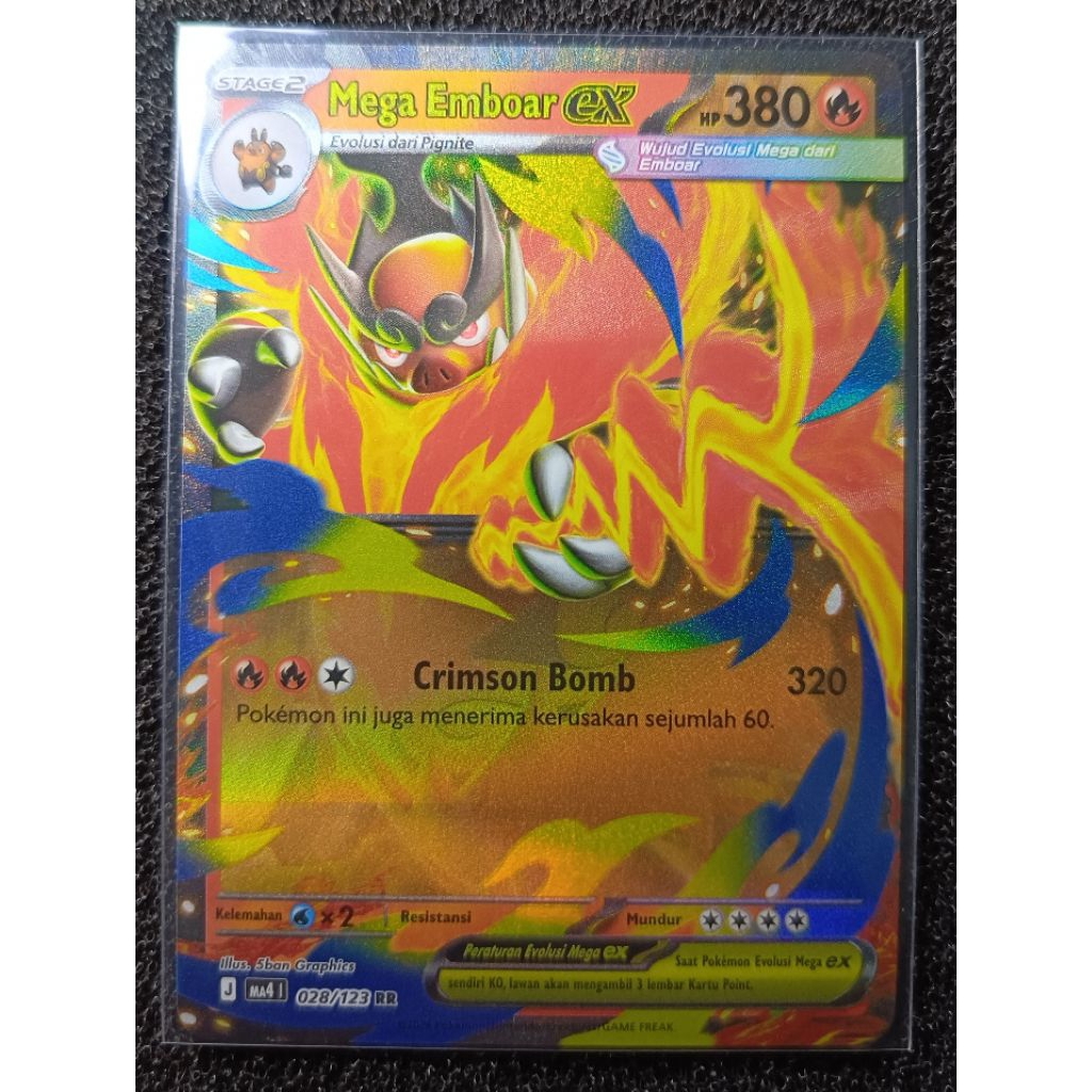 Pokemon Indonesia - MEGA EMBOAR (DOUBLE RARE)