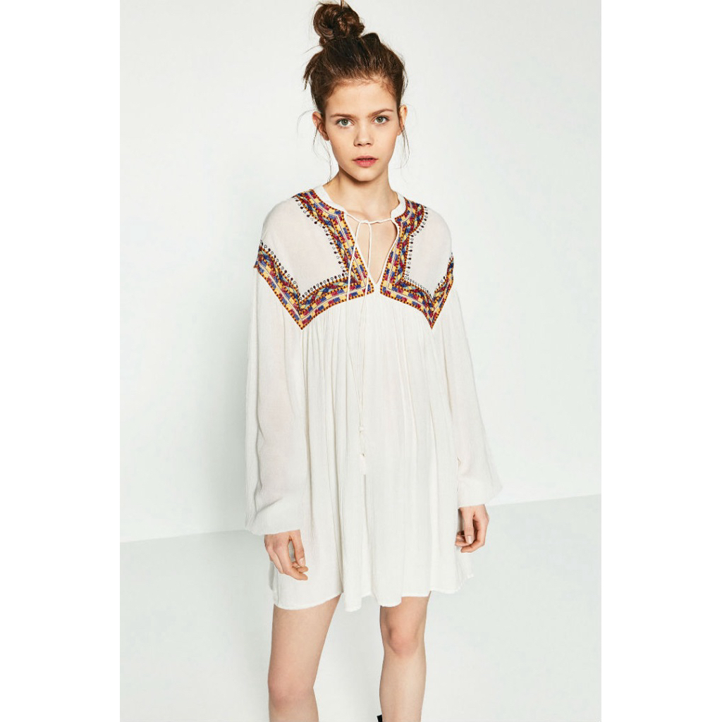 zara bohemian Bordir