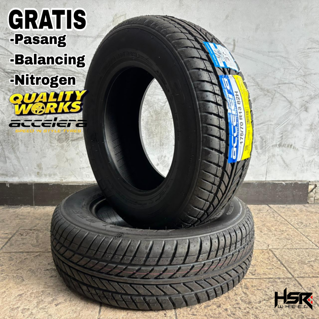 BAN MOBIL DATSUN GO RING 13 ACCELERA ACCELERA 175/70 R13 BAN TUBLLES
