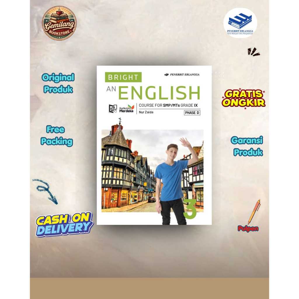 BRIGHT 3 AN ENGLISH COURSE FOR SMP/MTS/KM