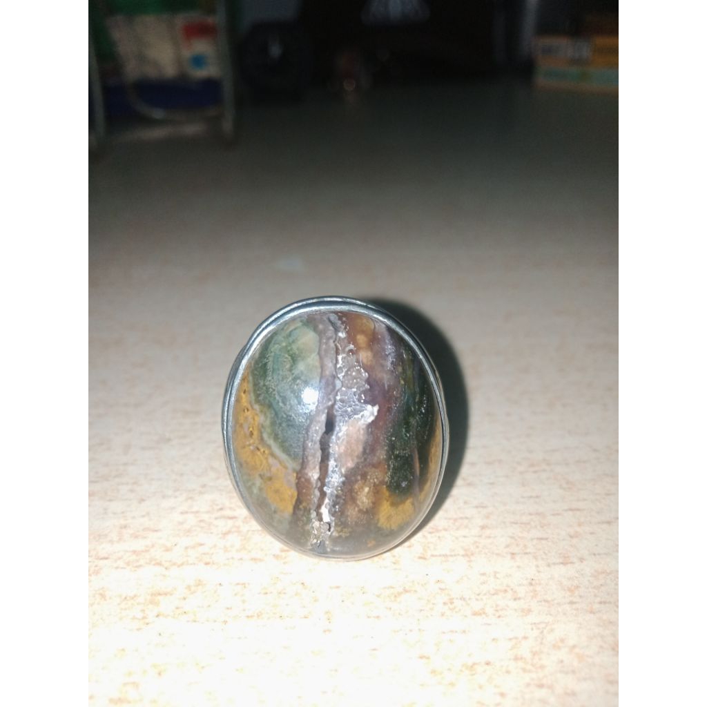 batu akik bacan kembang combong
