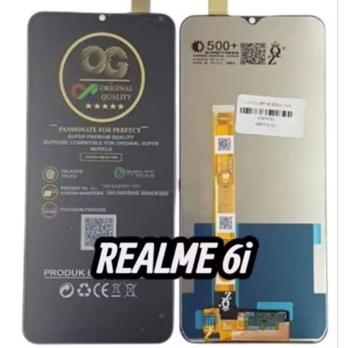 LCD TOUCHSCREEN REALME (6i /5 /5i /5S /C3 /C3i) OG SUPER BLACK
