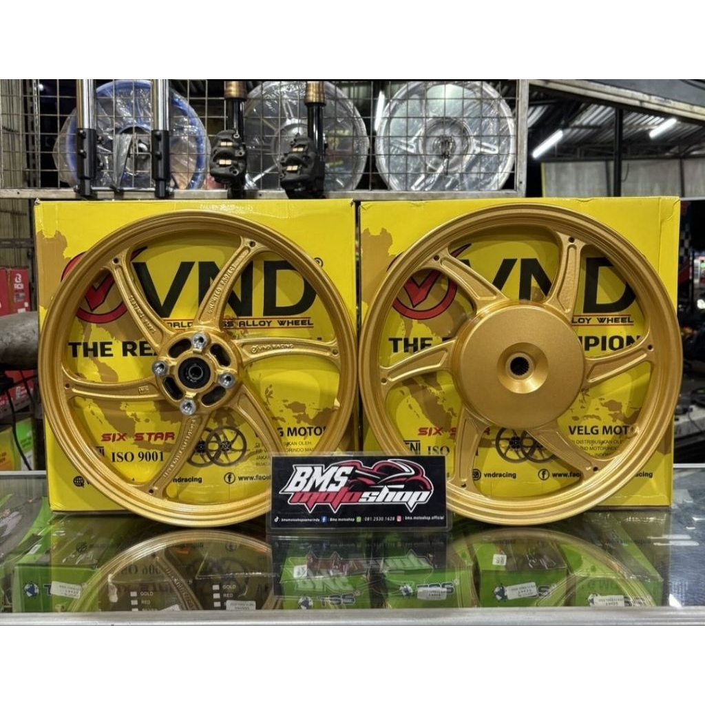 VELG VND SIXSTAR V1 M3/GEAR 140/160-14 GOLD