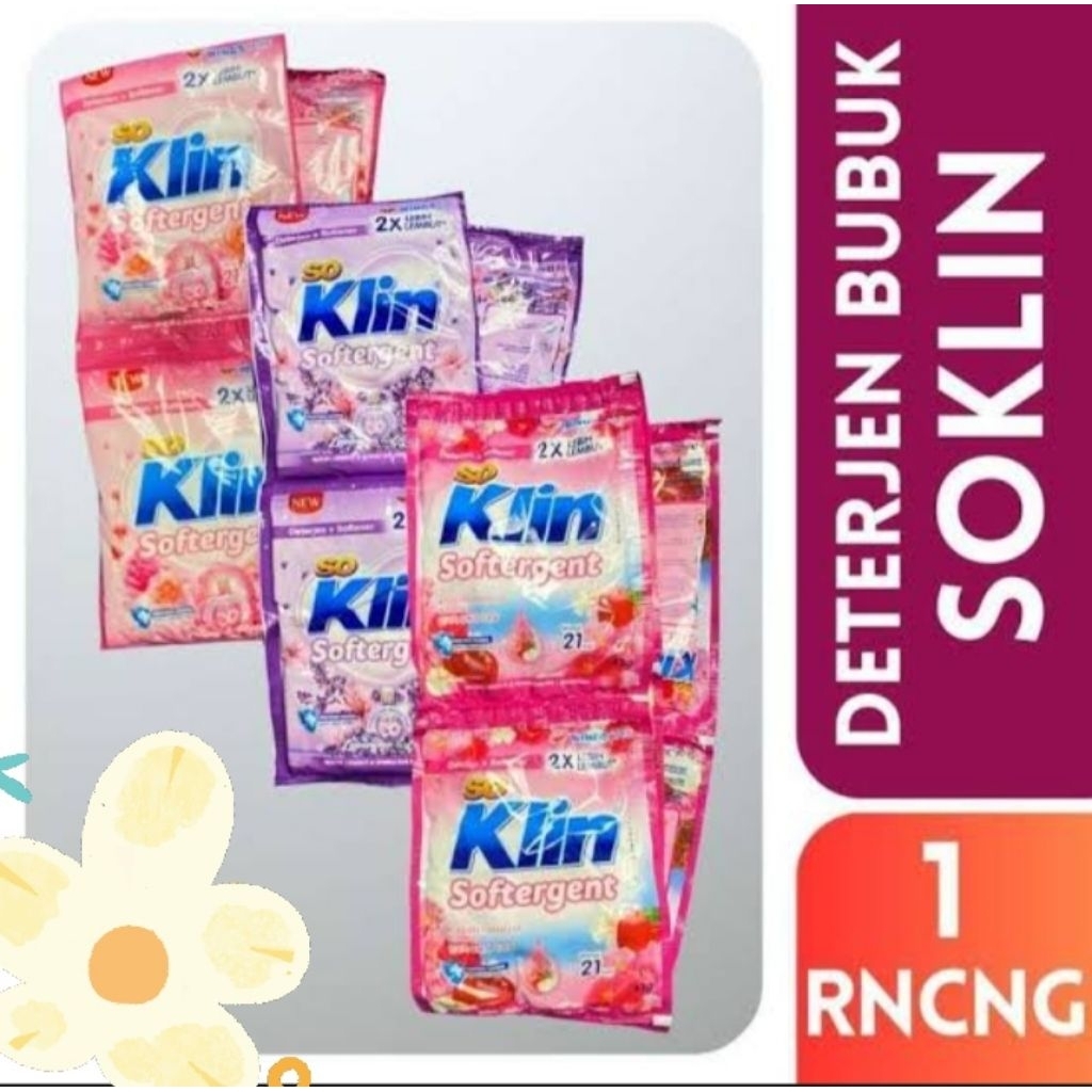 So Klin Softergent Bubuk - 6 Sachet