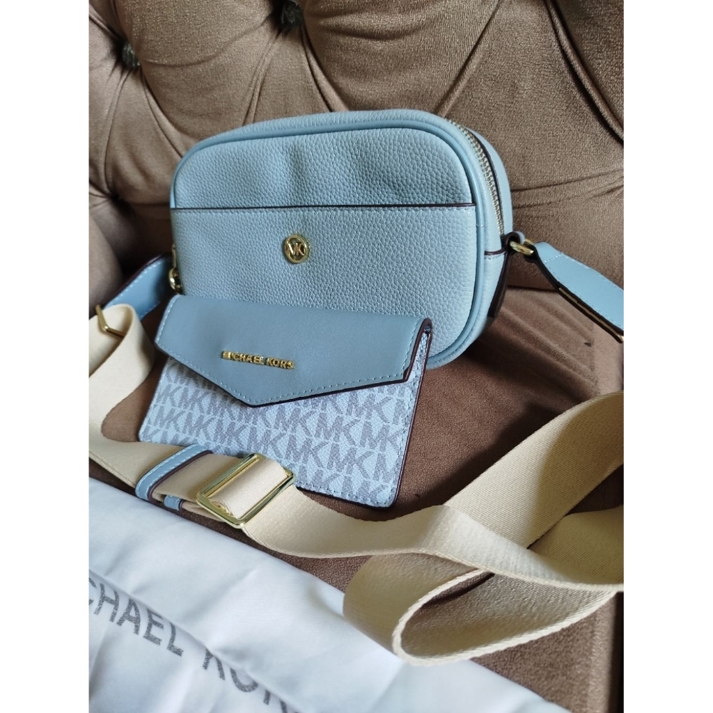 TAS WANITA BRANDED MURAH - TAS EMKA BIRU MUDA - TAS WANITA WARNA BIRU