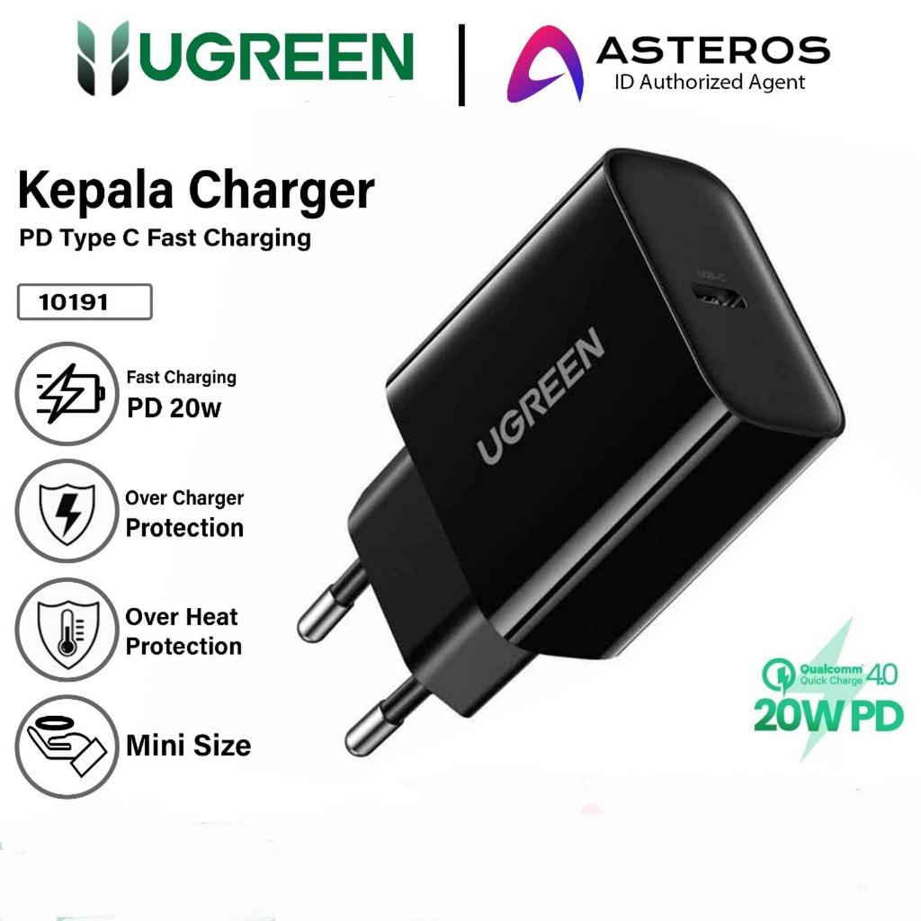 UGREEN 10191 Kepala Charger Mfi Iphone 11 12 13 14 Fast Charging 20w