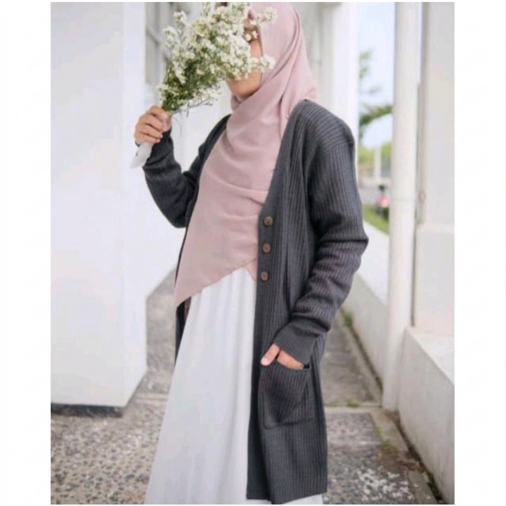 BELLE CARDY KANCING | BELLE KANCING OVERSIZE | Long Button Cardy | Long Belle Kancing | Kardigan Raj
