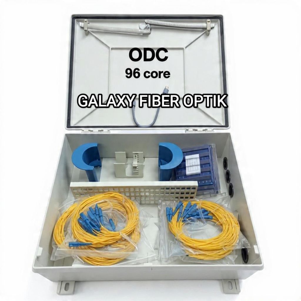 odc tiang 96 core lengkap pigtail adapter sc upc / ODC 96 Core Fullset SC UPC Outdoor Box ODP 96 Cor