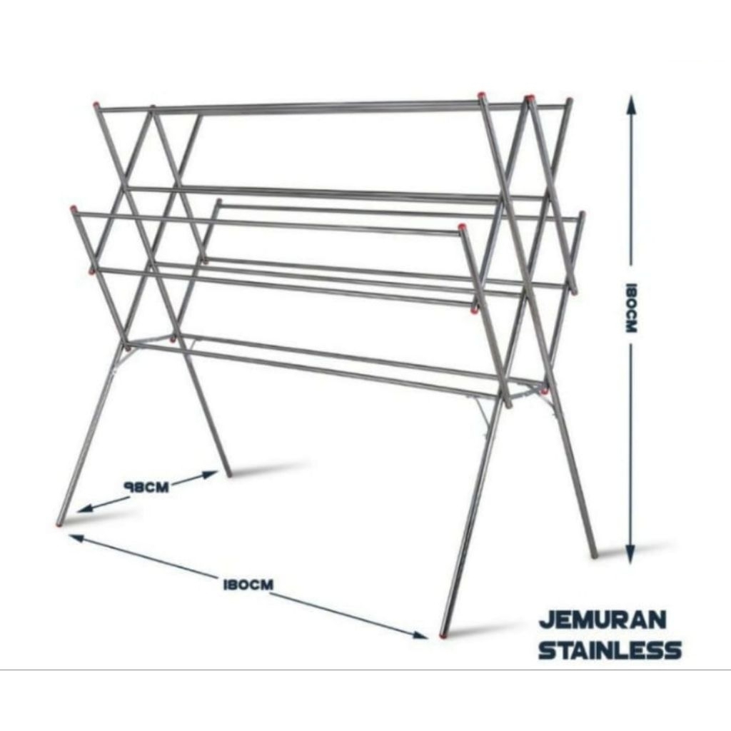 Jemuran Alumunium dan Stainless//Jemuran Lipat