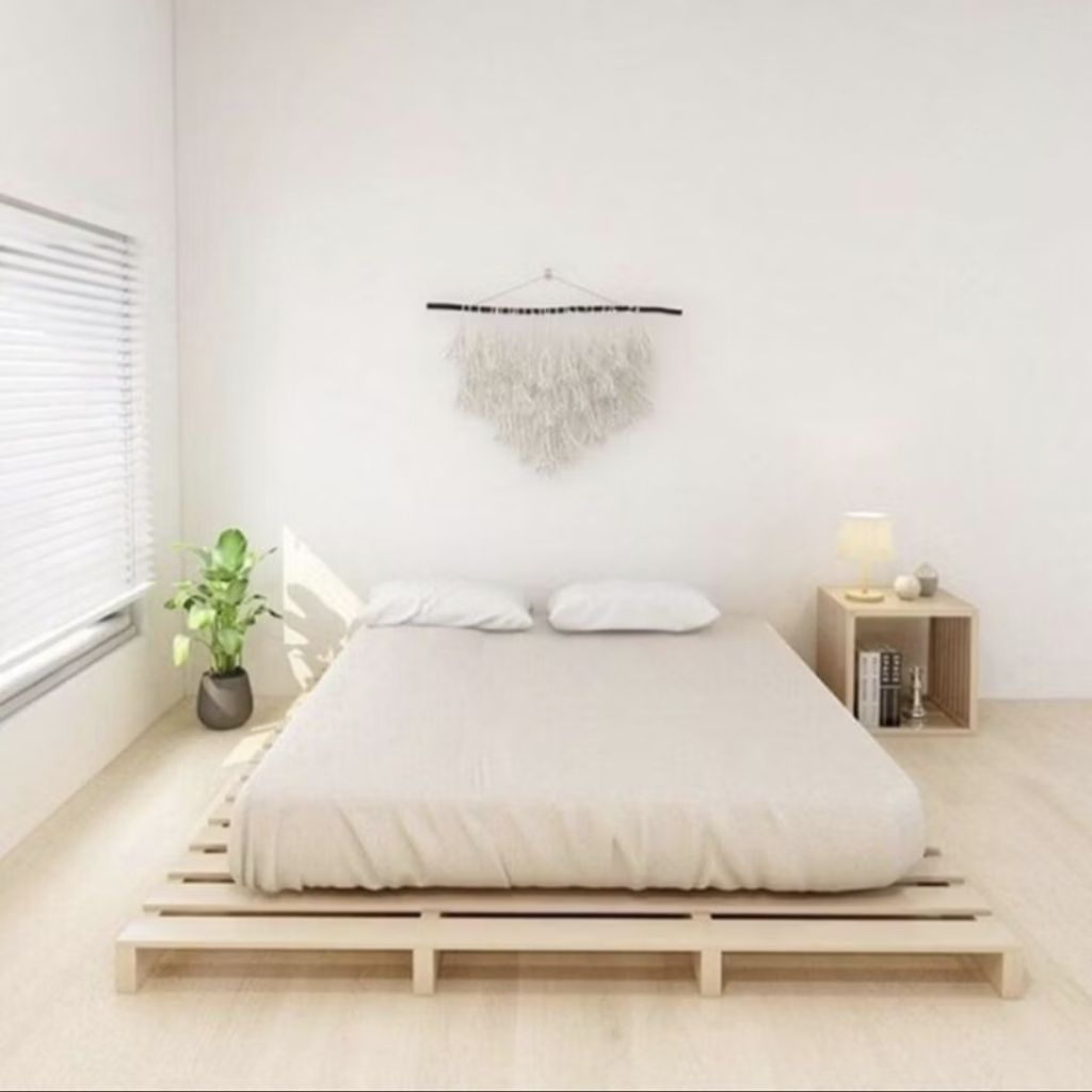 Dipan Kasur Kayu 160x200 Dipan kayu solid,alas tempat tidur