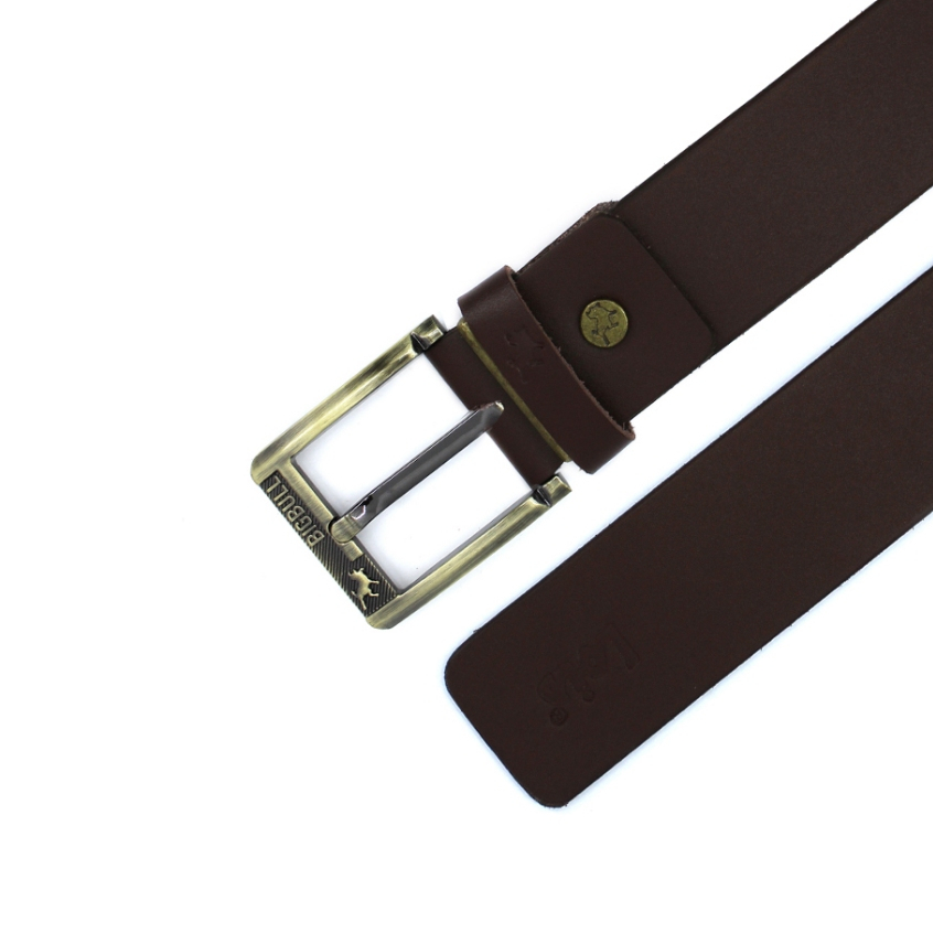 Belt Kulit B430GBR Belt Pria Gesper Ikat Pinggang Sabuk Pria Original Lois Coklat