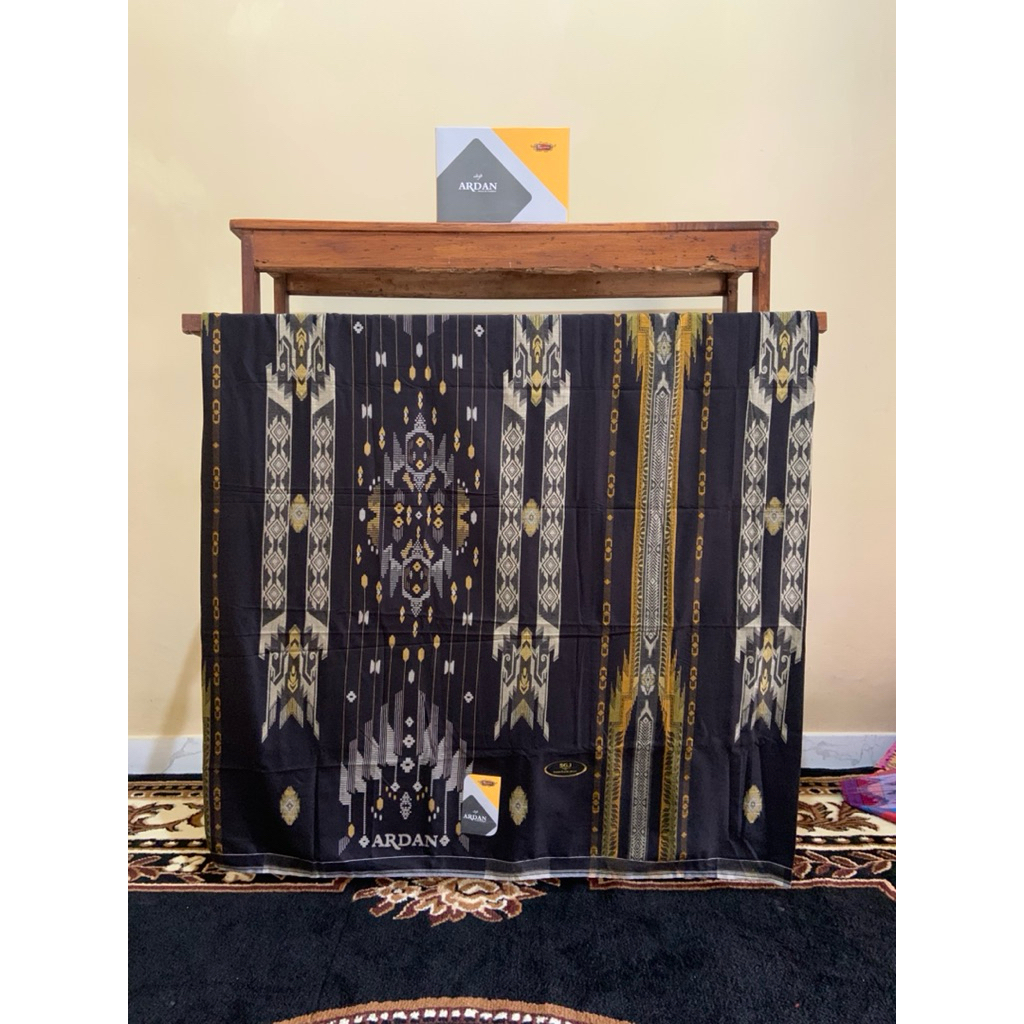sarung ardan sjl silver motif songket timbul bahan nyaman & berkualitas