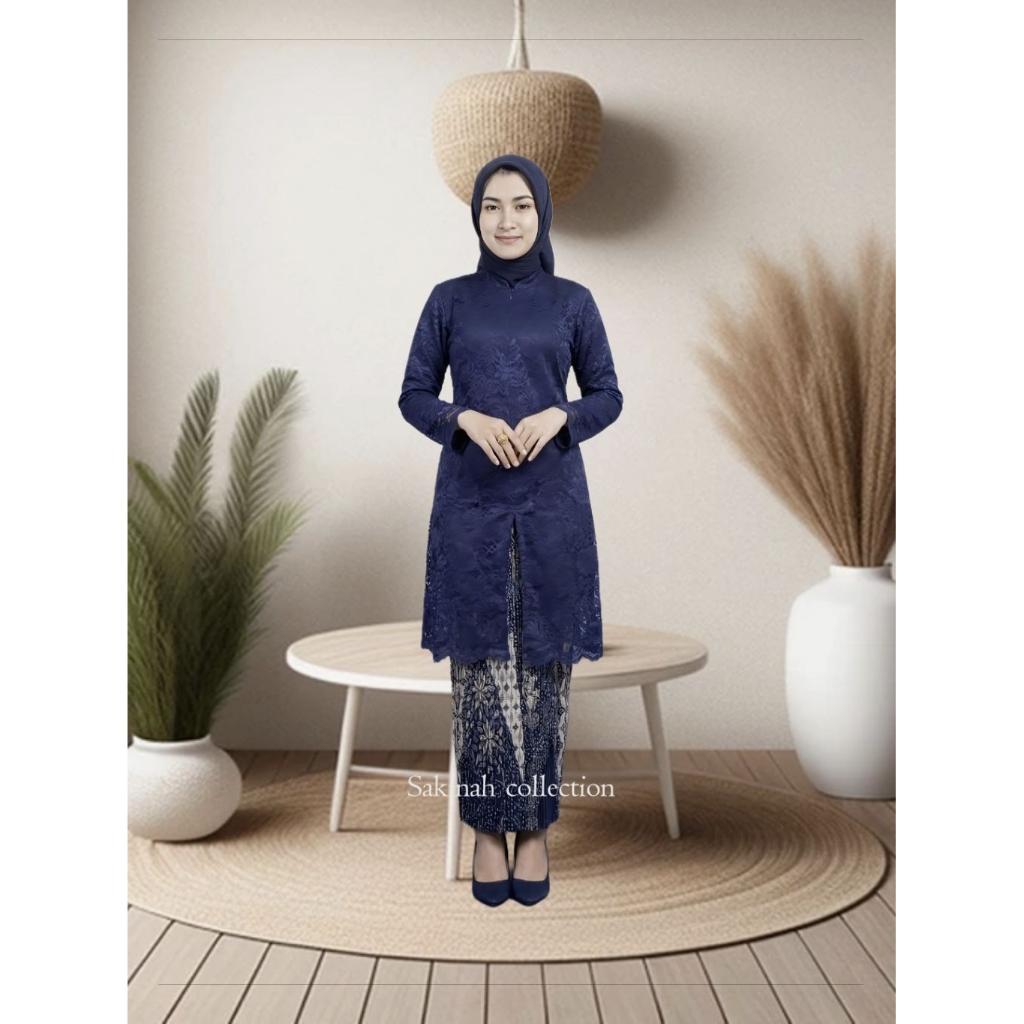 ATASAN DAN STELAN KEBAYA BROKAT TUNIK SANGHAI KEBAYA SERAGAMAN KEBAYA PESTA