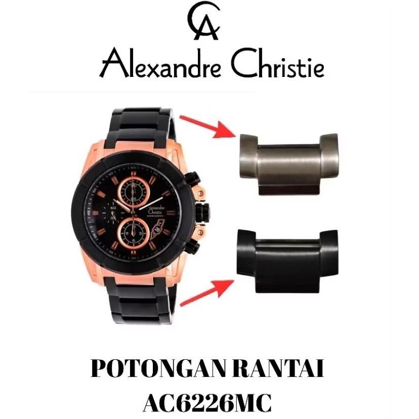 Potongan Rantai Jam ALEXANDRE christie AC6226MC ORIGINAL