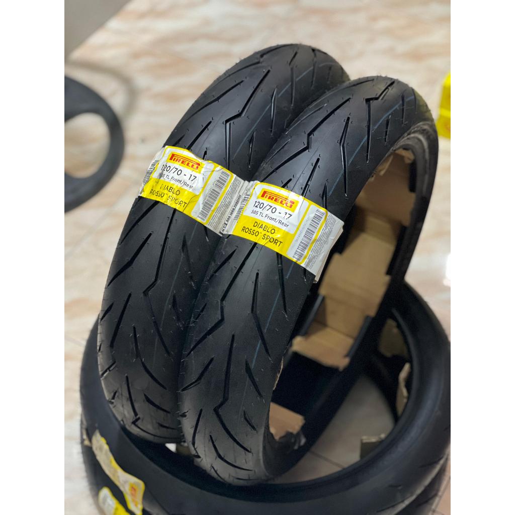 BAN PIRELLI DIABLO ROSSO SPORT 120/70-17 130/70-17 140/70-17 RING 17 BAN LUAR TUBELESS 100% ORIGINAL
