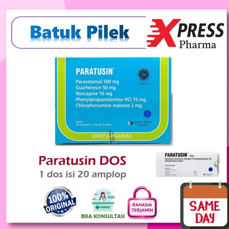 XPRESS  DOS PARATUSIN Tablet Obat Flu Batuk Pilek Dus Box Boks