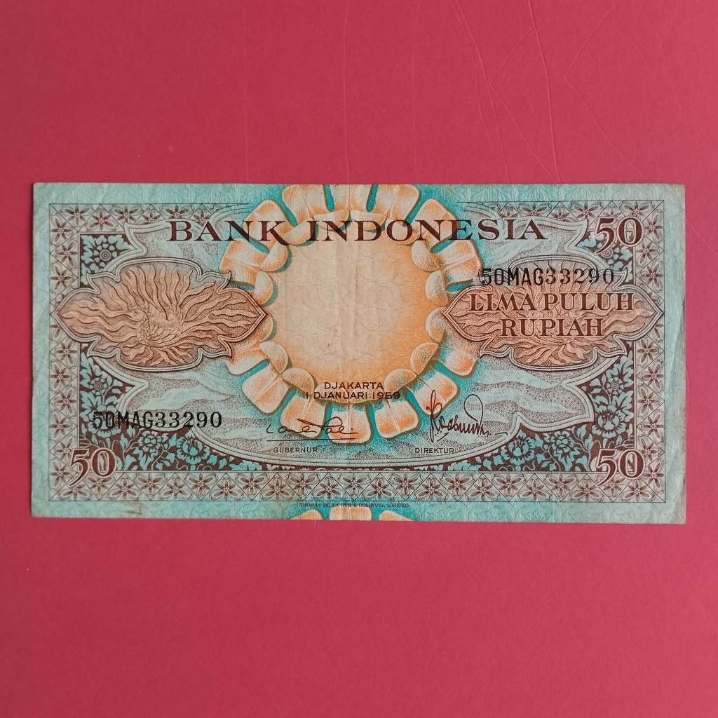 Uang Kuno Kertas Rp 50 UK 053