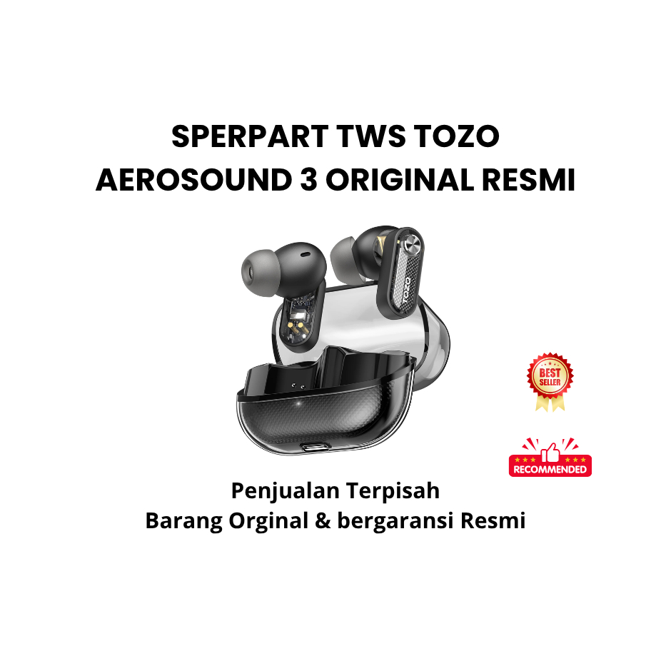 SPERPART TWS  Tozo Aerosound 3 | Box Charger Tozo Aerosound 3 | Earbuds Tozo Aerosound 3|  Sparepart