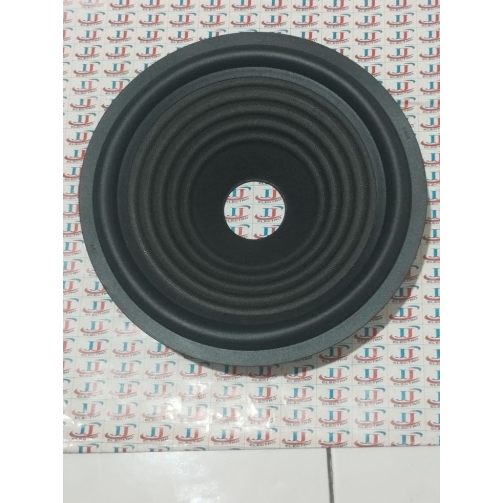 Daun keetas speaker 8inch 8 inch woofer karet motif garis voice 36mm tinggi 4cm