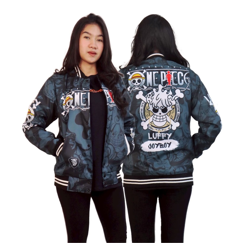 JAKET VARSITY ANIME ONE PIECE BRUTALISTS