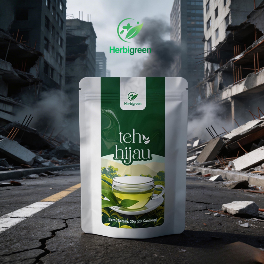 HERBIGREEN TEH HIJAU TEH HERBAL EKSTRAK TEH HIJAU UNTUK DIET PELANGSING ALAMI TEH DETOX TEH DIET/ TE