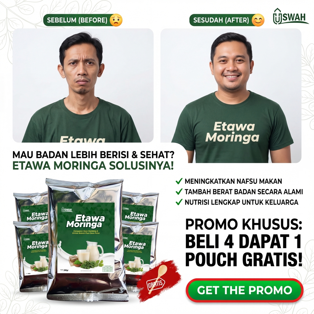 Susu Kambing Etawa MORINGA Bubuk Full Cream Bubuk 1000g/1kg