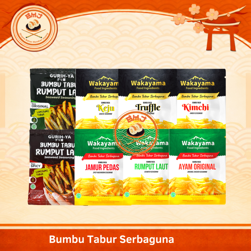 WAKAYAMA & Gurih Ya Bumbu Tabur Serbaguna Halal // Truffle Kimchi Keju Jamur Pedas // Bumbu Tabur Ke