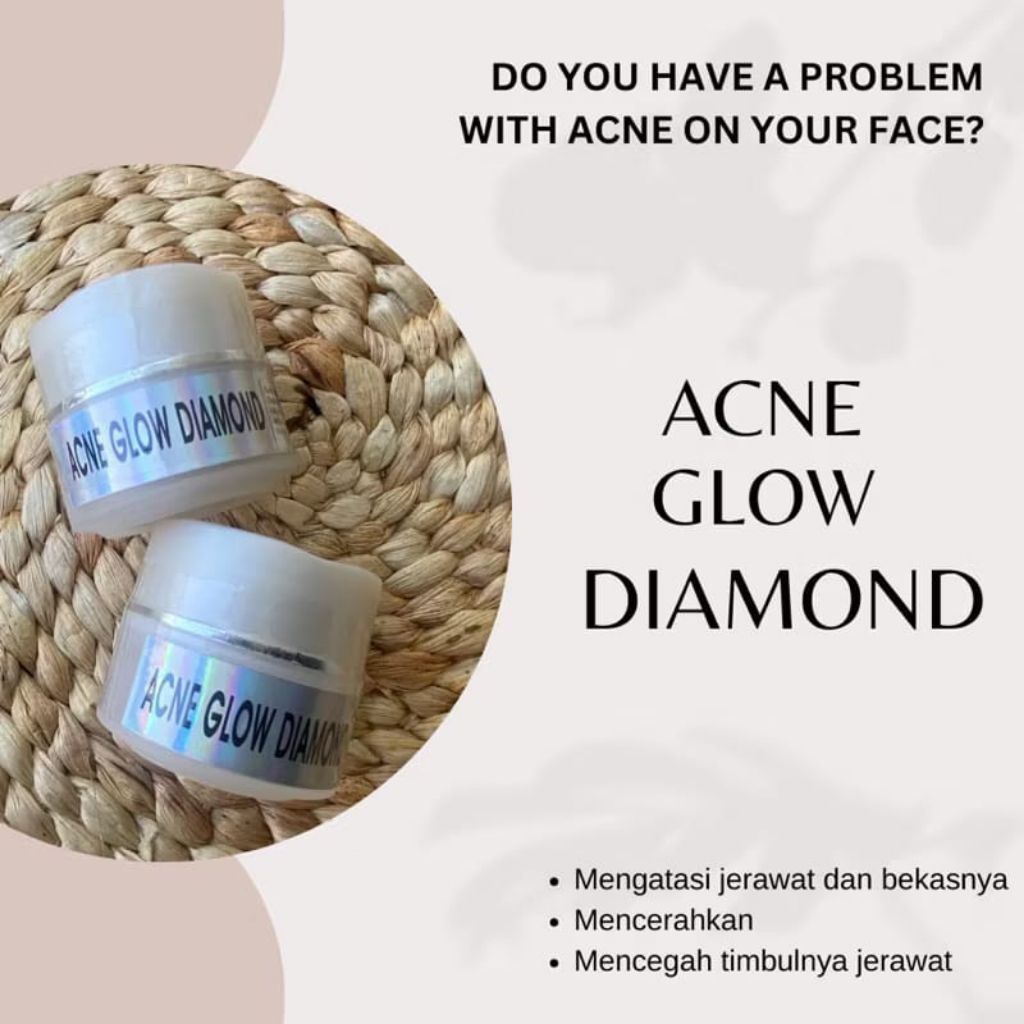 CREAM MALAM ACNE GLOW DIAMOND//NIGHT CREAM GLOW DIAMOND