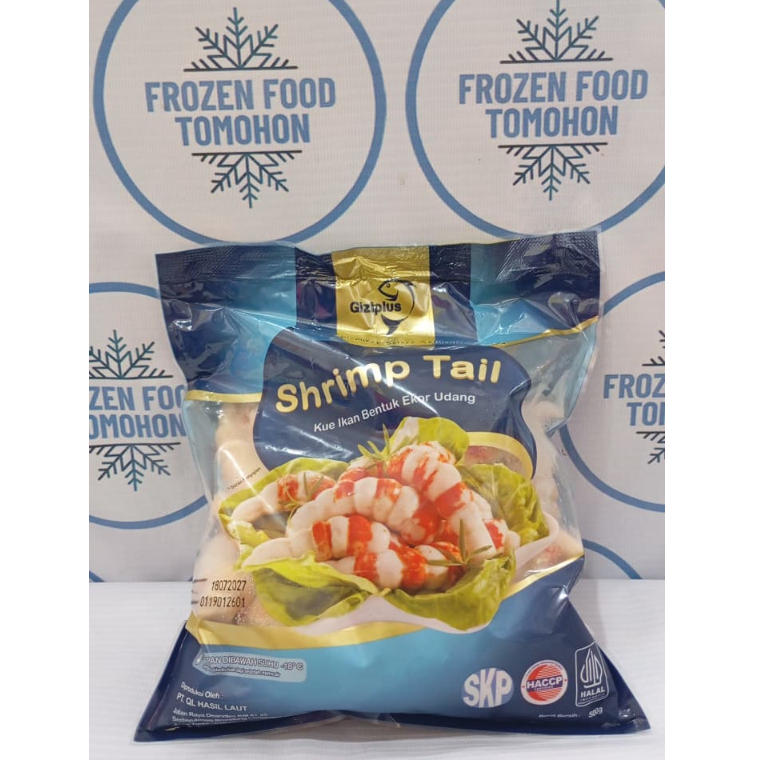 Gizi Plus Shrimp Tail Bentuk Udang 500gr - Frozen Food Tomohon