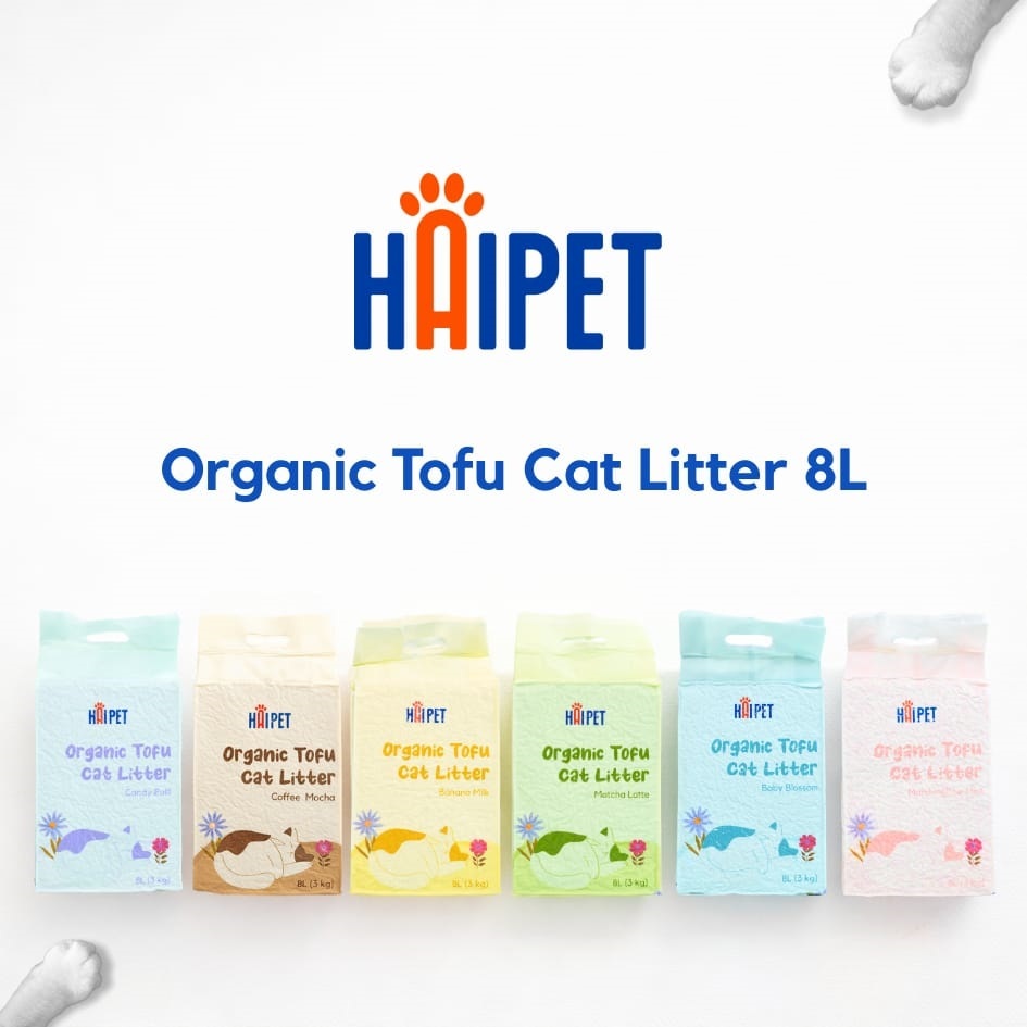 Pasir Kucing Tofu HAIPET 8 LT / Pasir Kucing / Pasir Tofu