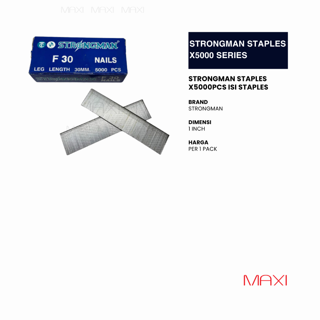 STRONGMAN | TWIN | F10/F15/F20/F25/F30 | Series F - 1 Pack - Series Paku Tembak/Angin/Nail Gun