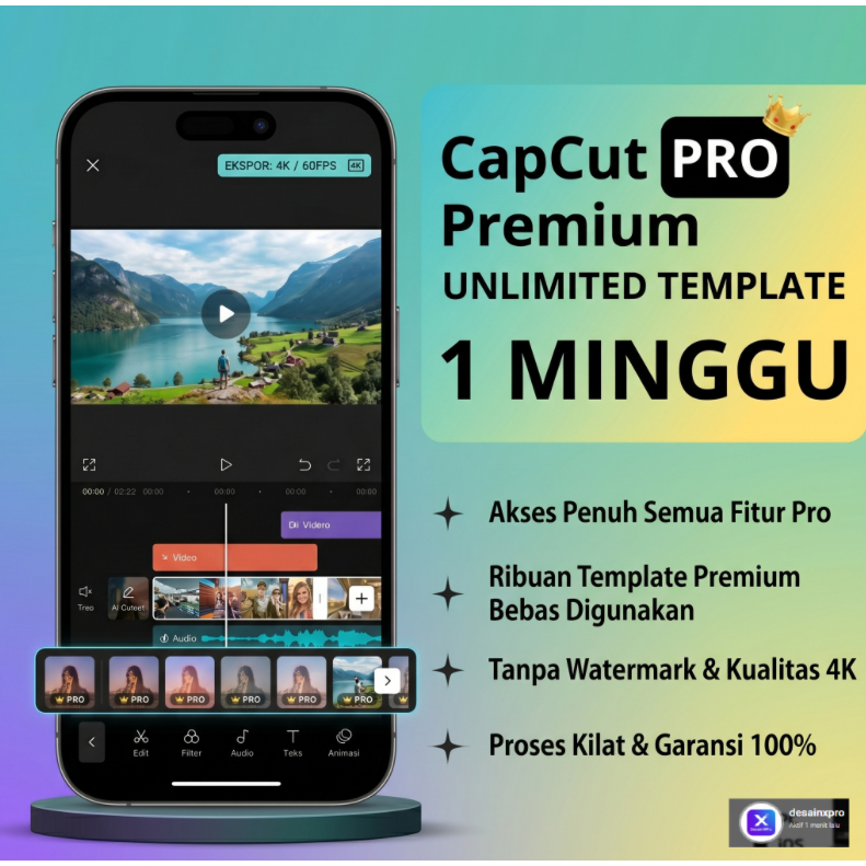 [1minggu] Galeri Template CapCut Pro Lengkap - Siap Edit di Android & iOS