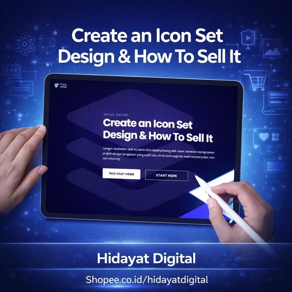 KURSUS MEMBUAT ICON & CARA MENJUALNYA- (bahasa Indonesia)