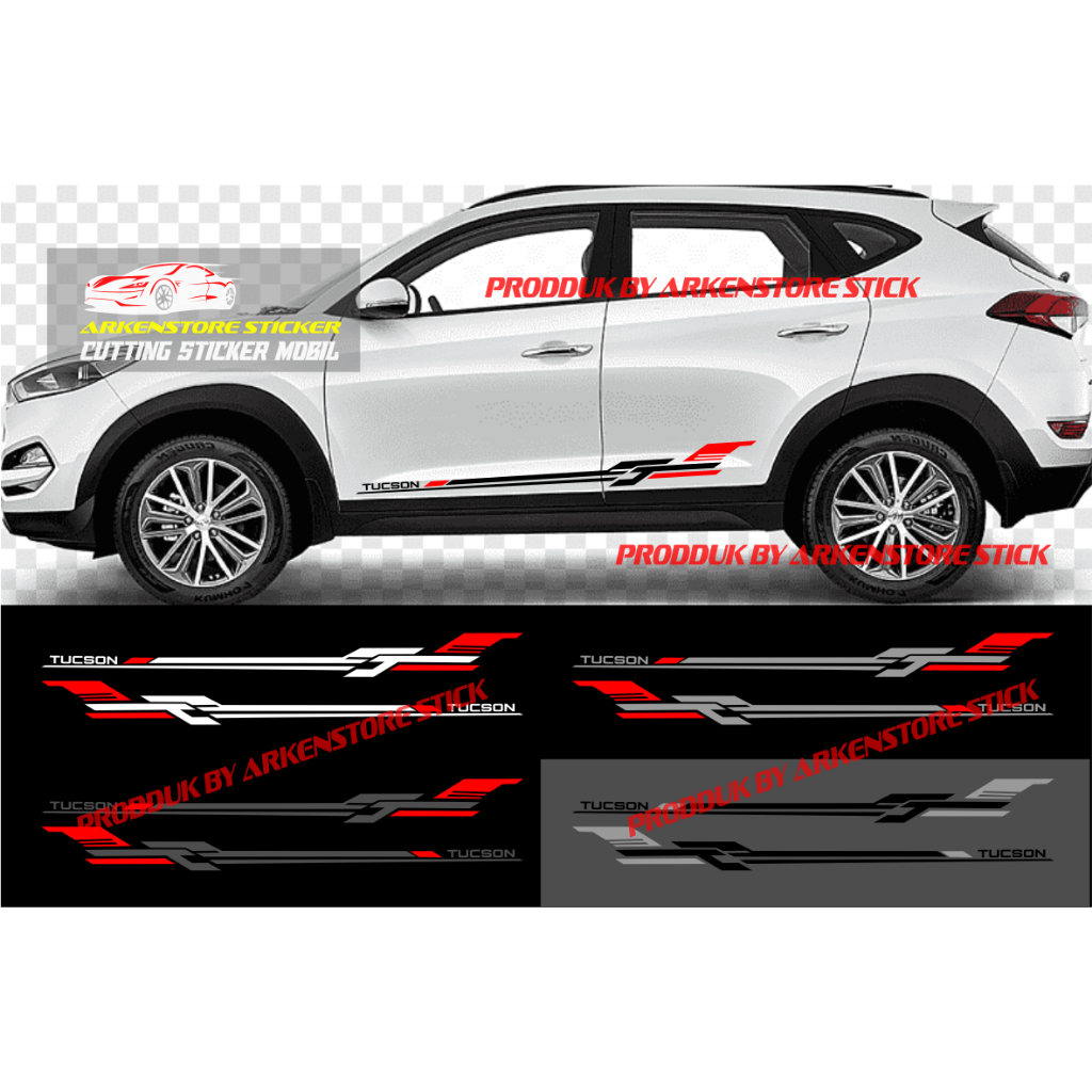 Stiker mobil tucson sticker cutting stiker list sporty mobil hyundai tucson