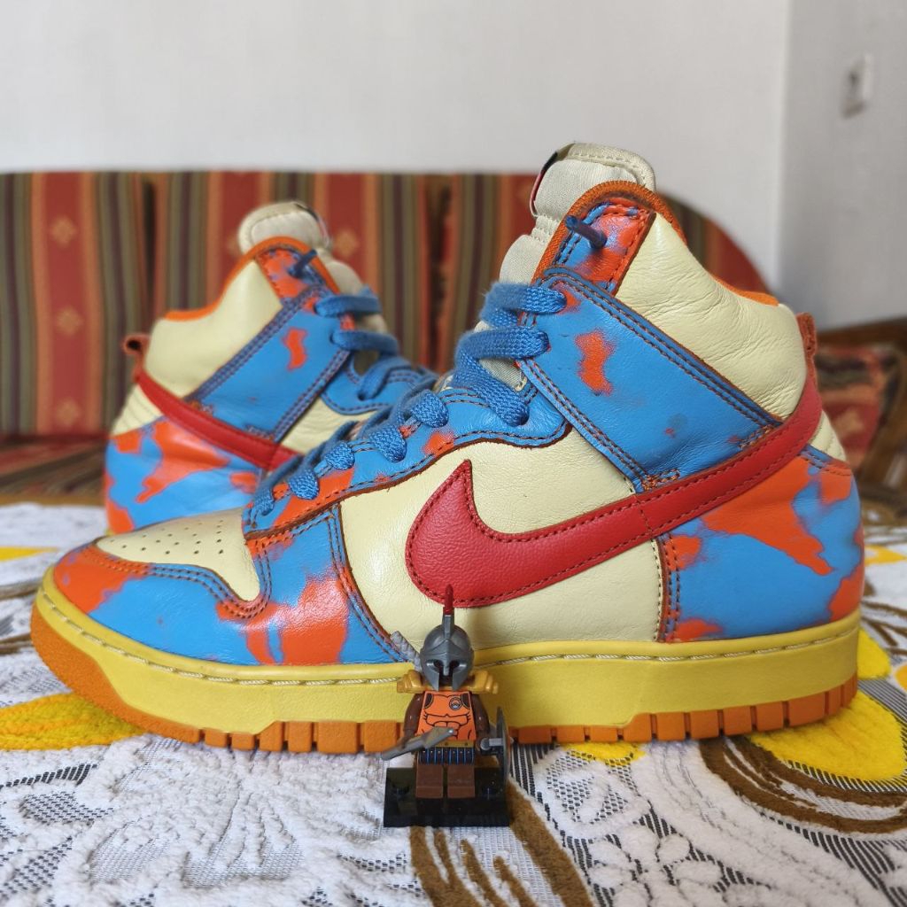 Nike Dunk High 1985 SP Orange Acid Wash ( DD9404 - 800 )