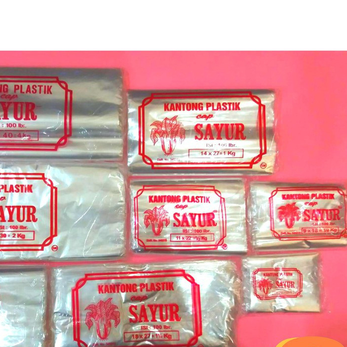 Plastik PP Cap Sayur 8X16
