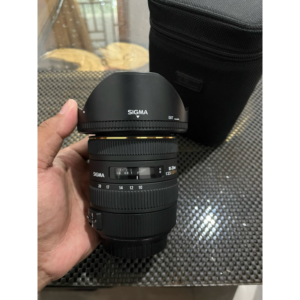 LENSA SIGMA 10 20mm FOR CANON MULUSS MURAHH