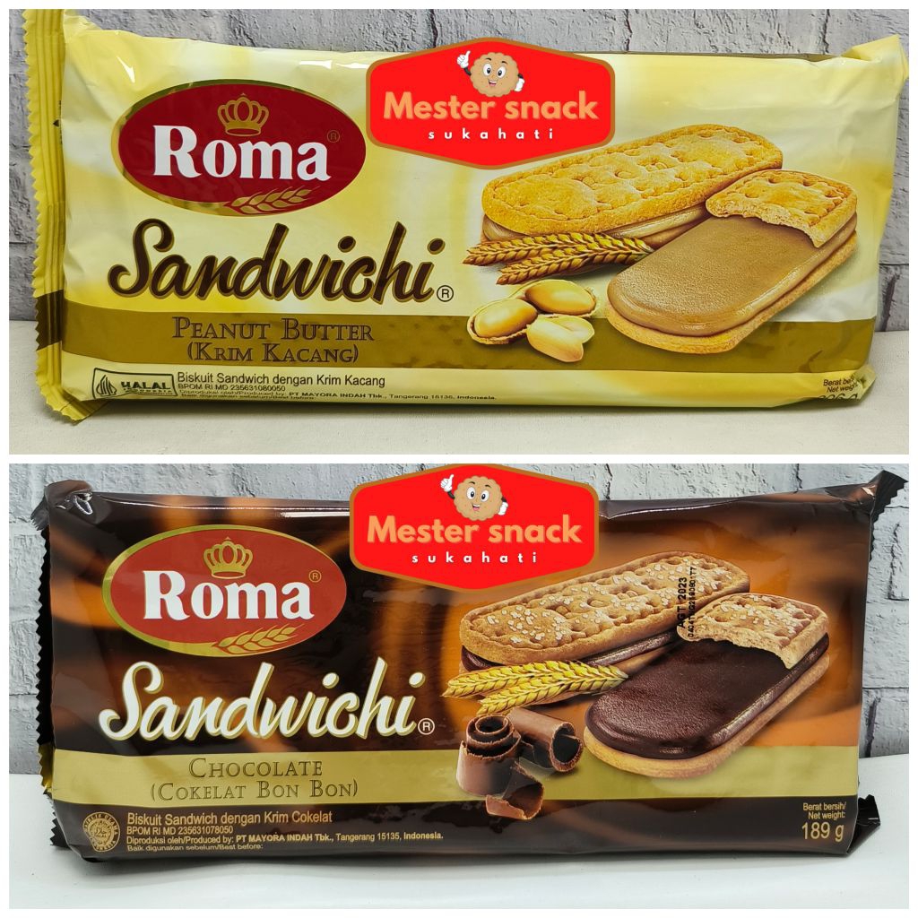 Roma Sandwich 157 Gram | Roma Sandwich | Biskuit Roma