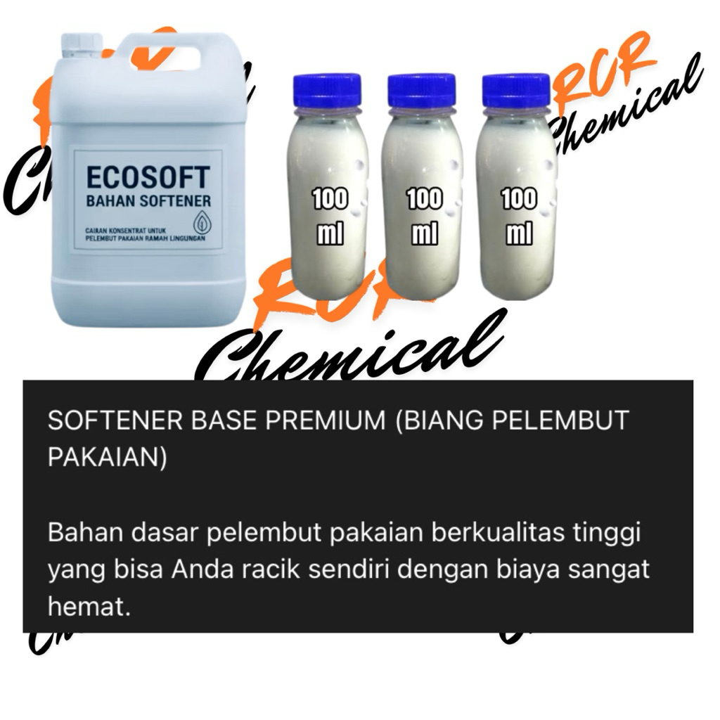 ECOSOFT - Bahan Dasar Pembuat Softener Pelembut Pakaian - Untuk 15-25 Liter - 100 M