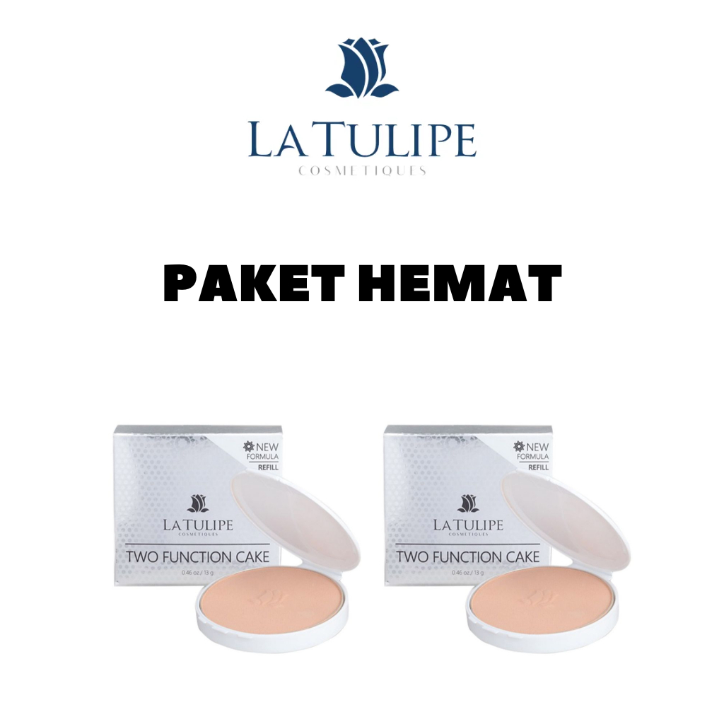 La Tulipe Paket Hemat Y10 Refil Two Fanction Cake / Bedak padat / Twc