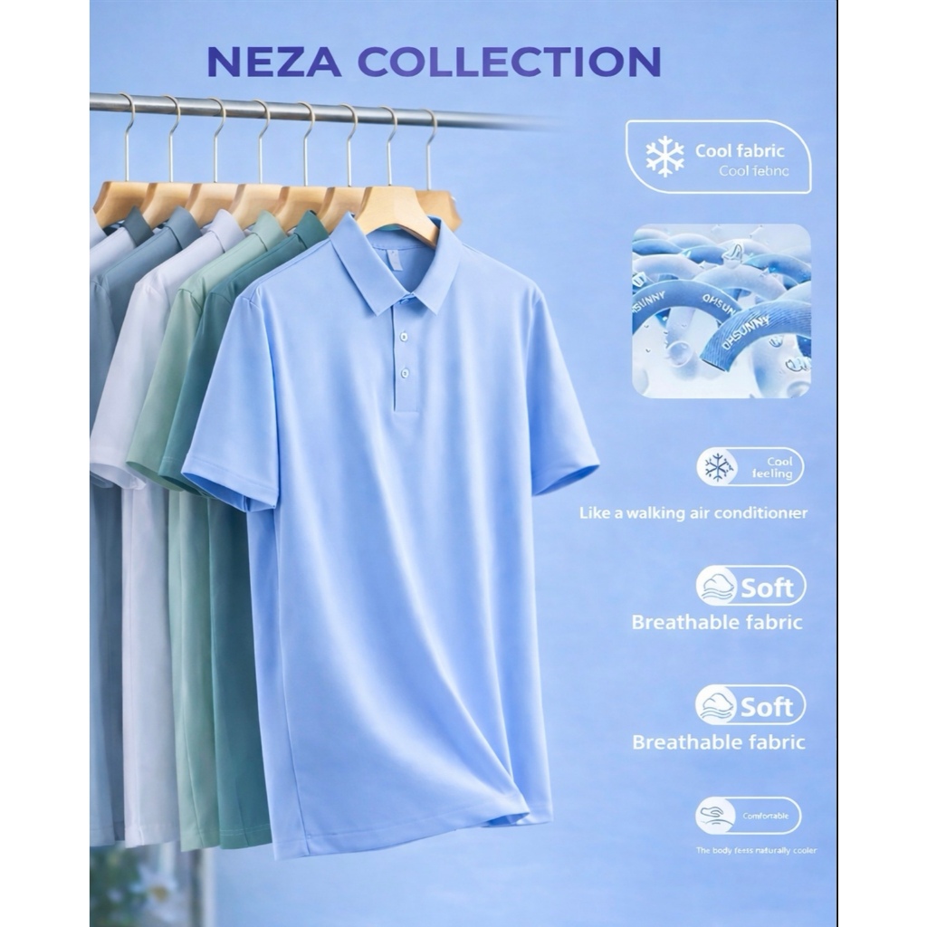 Kaos polo pria kaus kerah dry fit seamless original ice silk tanpa jahitan  Kaos Kerah Pria olah rag