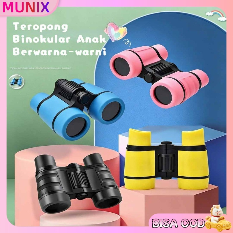 Teropong Binokular Anak / Mainan Eksplorasi Luar Ruang / Binokular Jernih Tinggi / Portabel Anti Jat