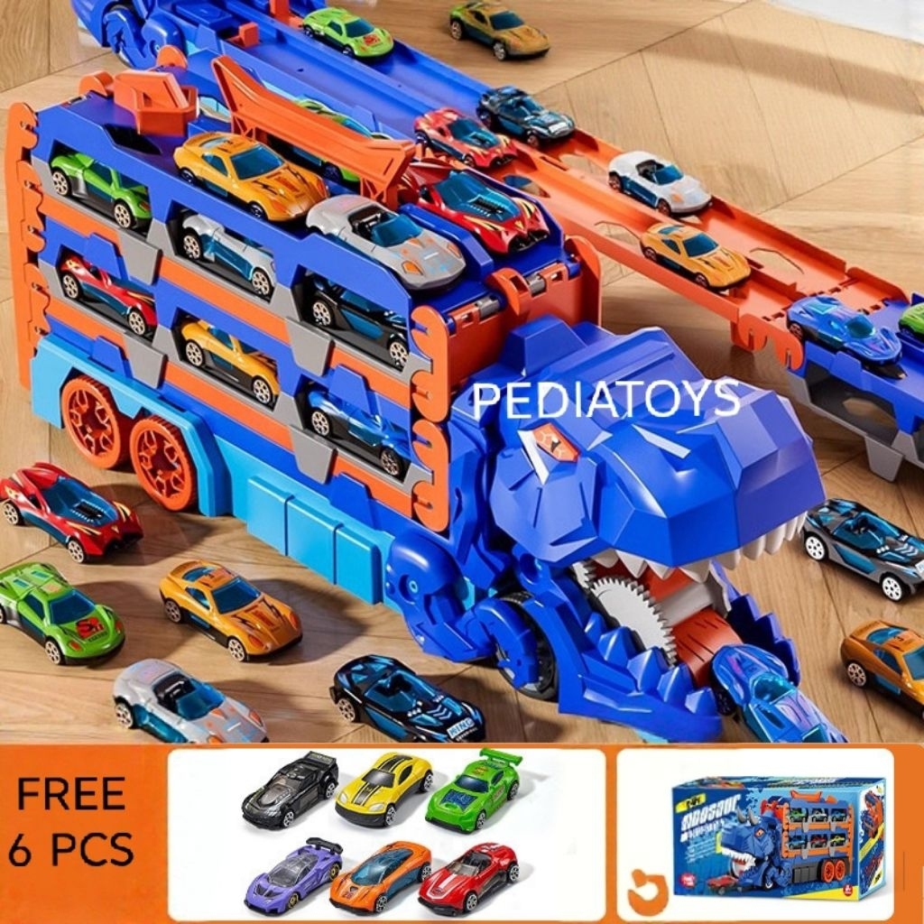 Pedia Toys - Mainan Mobil Dino Truck Yang Dapat Menelan Mobil Kecil