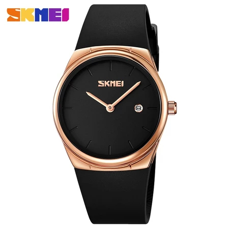 Jam Tangan SKMEI 2177 ORIGINAL Wanita Analog Tali Rubber Cewek Karet Silicon