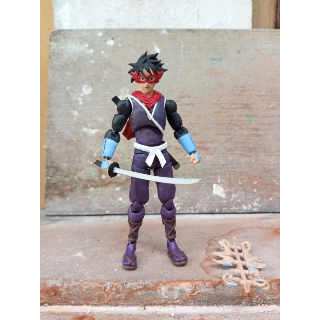 shf red shadow akakage # action figure ninja kitbash custom 1/12 vintage Toys anime Naruto Doraemon 