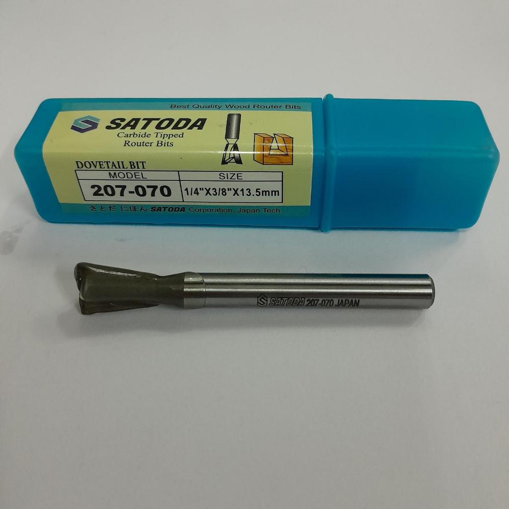 Satoda 207 Dovetail Bit Mata Router Profil 10 12 mm