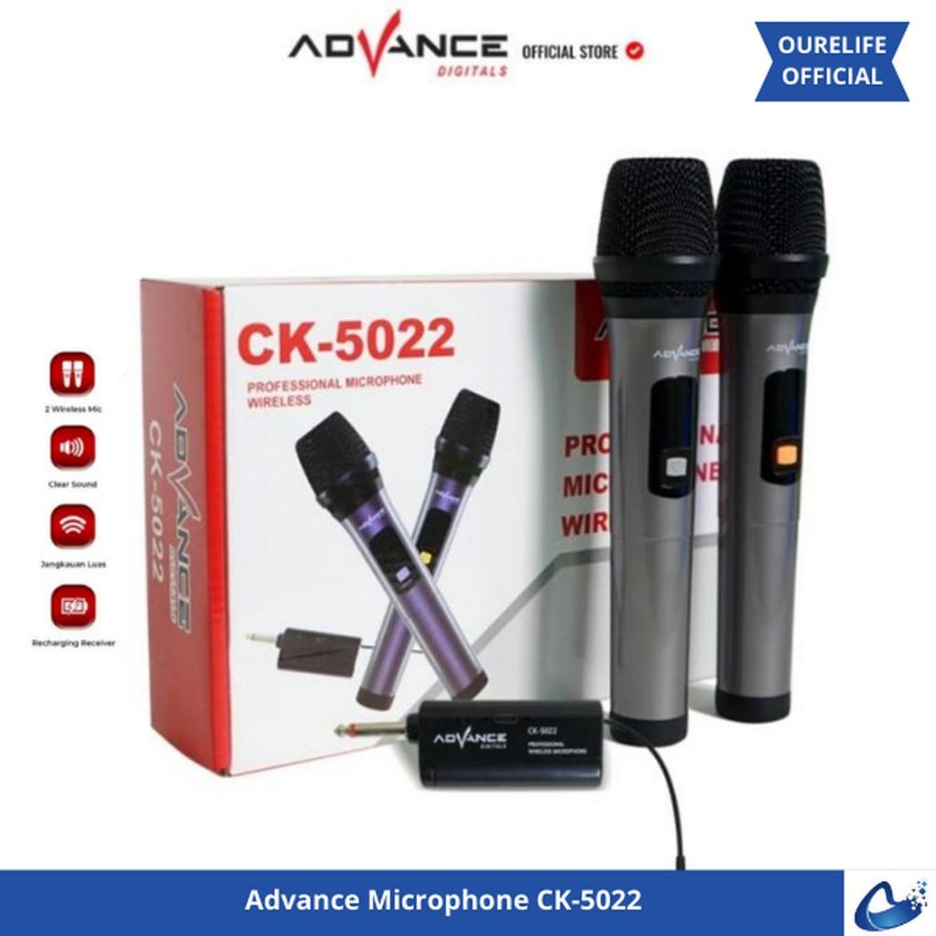 Microphone Advance CK-5022 Digital Wireless CK5022 Double